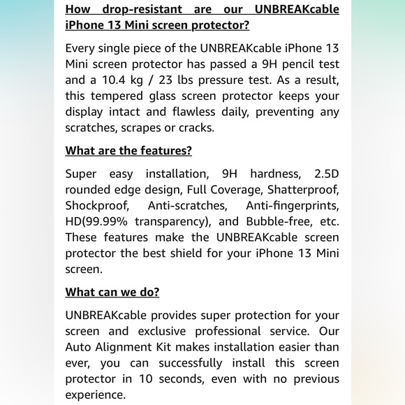 NWT iPhone screen protectors - box of 3 - Picture 14 of 16